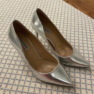 Silver Steve Madden pumps
